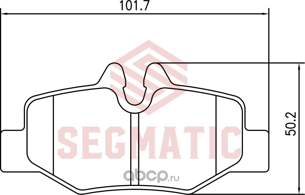 Колодка торм диск зад (Segmatic). Артикул SGBP2800