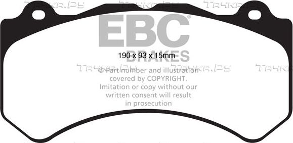 Тормозные колодки EBC Brakes. Артикул DP51853NDX