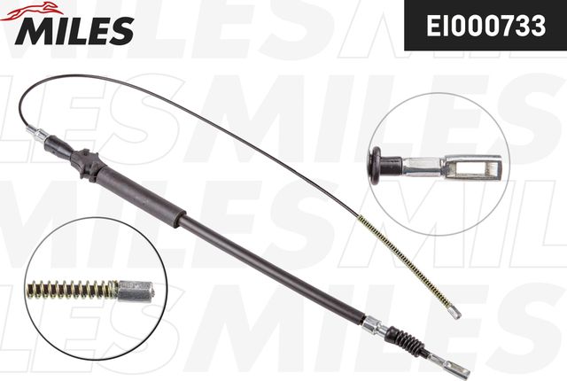 Трос ручника (тросик ручного тормоза) Miles задний правый для Audi 80 III (B2) 1978-1987. Артикул EI000733