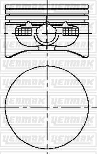 Поршень Yenmak для Opel Combo C 2001-2011. Артикул 31-04215-050