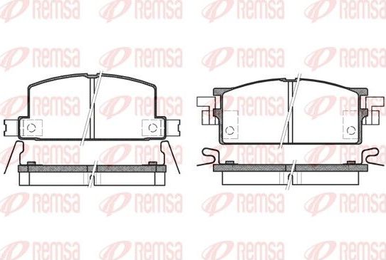 Тормозные колодки Remsa. Артикул 0153.04