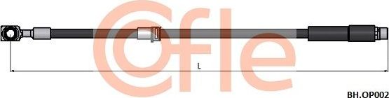 Тормозной шланг Cofle передний правый/левый для Opel Astra H 2004-2014. Артикул 92.BH.OP002