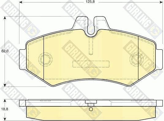 Тормозные колодки Girling. Артикул 6113994