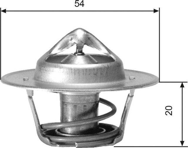 Термостат Gates для Peugeot 204 1965-1977. Артикул TH00171G1