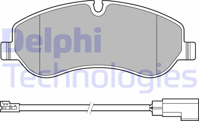 Тормозные колодки Delphi (Low-Metallic). Артикул LP2661