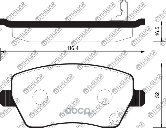 Тормозные колодки (TI-Guar). Артикул TG0841C
