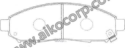 Колодки тормозные (Aiko). Артикул PF2517