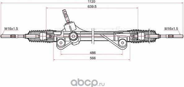 РЕЙКА РУЛЕВАЯ TOYOTA HIGHLANDER 07-13 LHD (SAT). Артикул ST4551048010