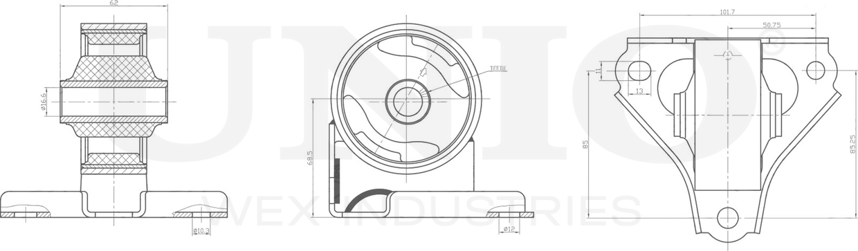 Опора двигателя (Unio). Артикул RMP-15061
