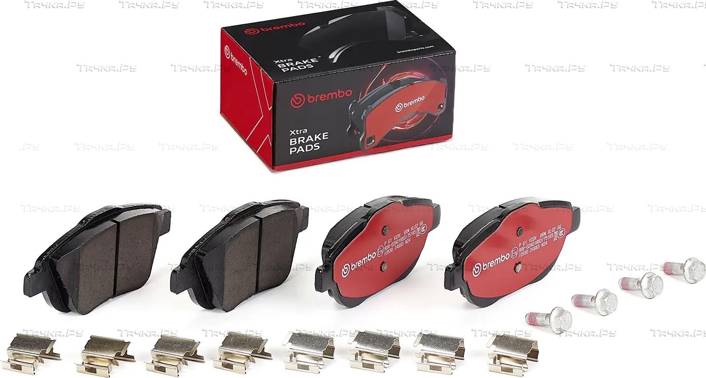 Тормозные колодки Brembo XTRA LINE передние для Citroen C3 II 2009-2016. Артикул P 61 103X