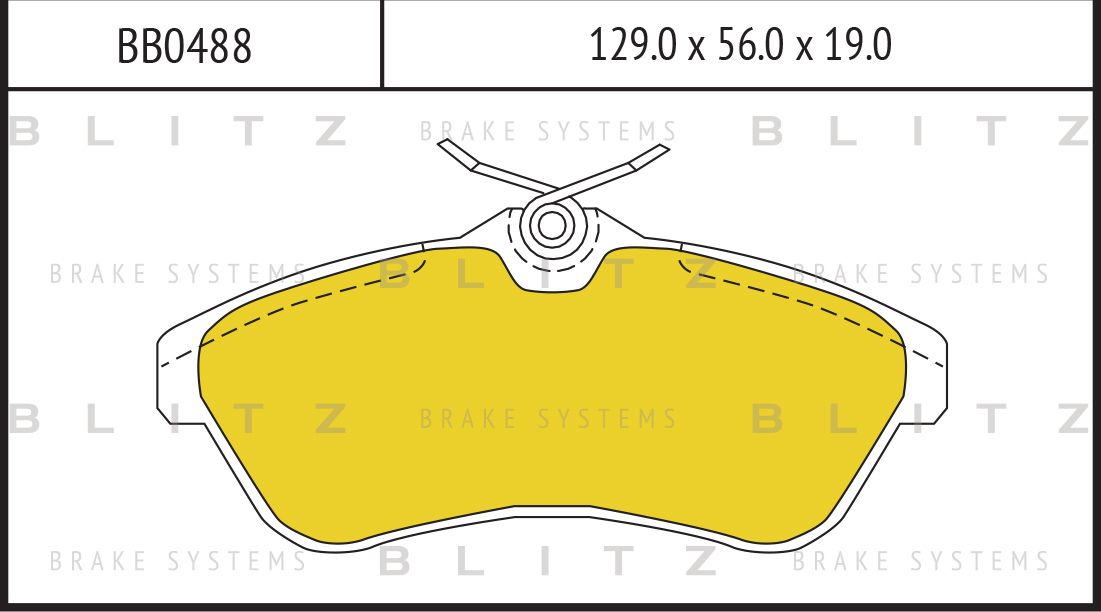 Колодки тормозные CITROEN C2/C3 02- 1.4-1.6 передн. (Blitz). Артикул BB0488