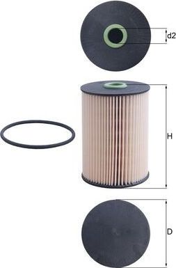 Топливный фильтр Mahle. Артикул KX 228D