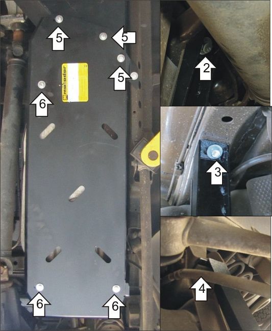 Защита Мотодор для бензобака Chevrolet TrailBlazer II 2012-2016. Артикул 13012