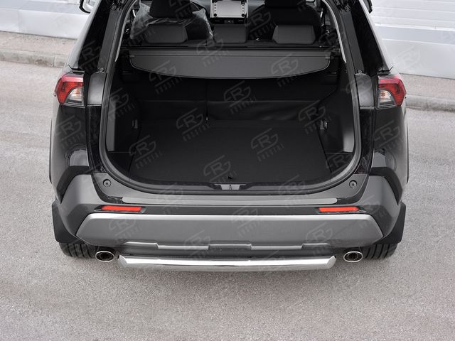 Накладка RusStal на задний бампер (лист нерж. шлифованный) для Toyota RAV V 2018-2026. Артикул TR4N-003371