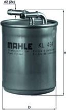 Топливный фильтр Mahle-Knecht для Audi A1 I (8X) 2010-2011. Артикул KL 494