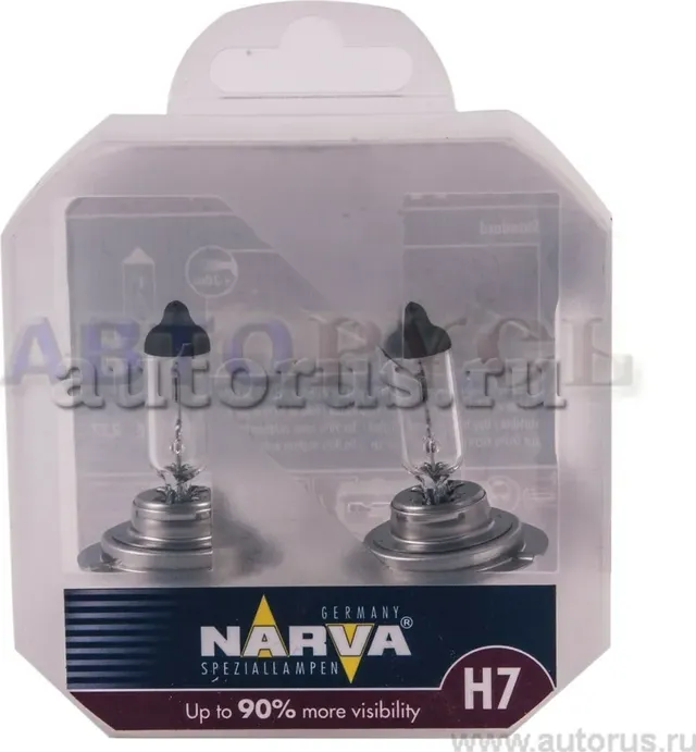 Лампа RANGE POWER 90 12V H7 60/55W P43T-38 (пласт. коробка 2 шт) (Narva). Артикул 48047