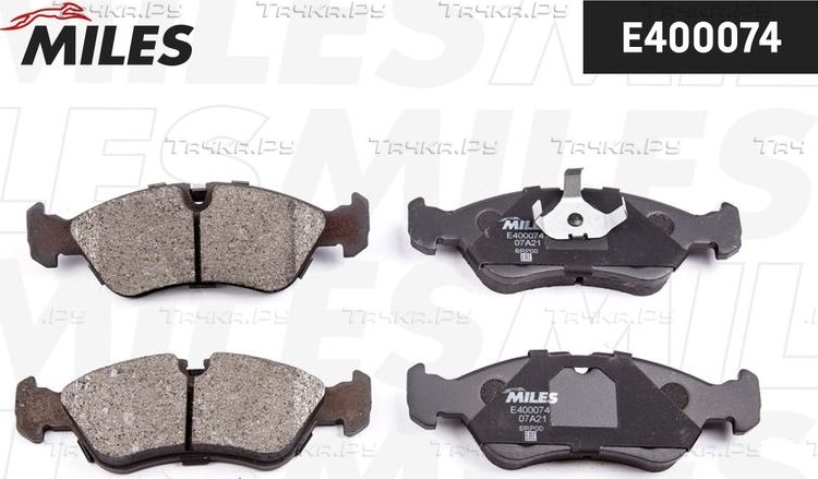 Тормозные колодки Miles (Low-Metallic) задние для Fiat Scudo II 2007-2016. Артикул E410626