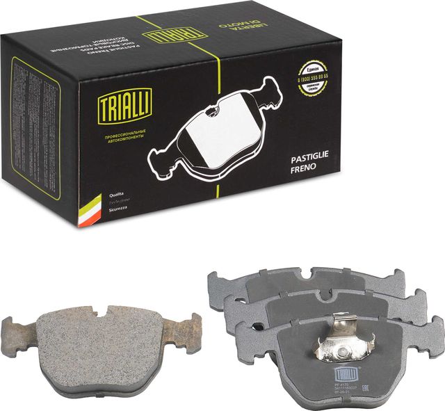 Тормозные колодки Trialli (Low-Metallic) передние для BMW 5 IV (E39) 1996-2004. Артикул PF 4175