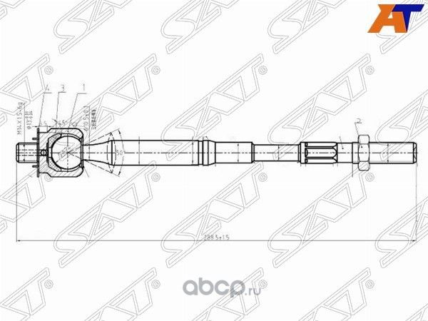 Тяга рулевая TOYOTA COROLLAALLIONPREMIOMATRIXI (SAT). Артикул ST4550309400