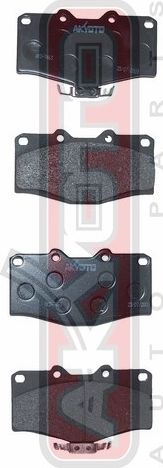 Тормозные колодки Akyoto Packing AKYOTO передние для Subaru Forester I 2001-2002. Артикул AKD-7463