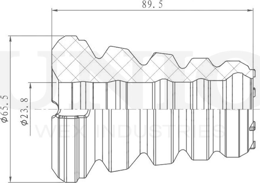 Отбойник амортизатора (Unio). Артикул DUC-40030