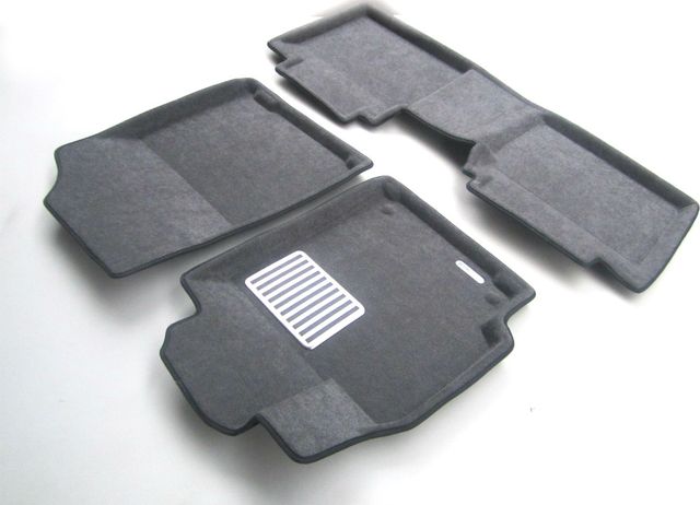 Коврики текстильные Euromat 3D Lux для салона Toyota Camry 40 (V40, XV40) 2006-2011. Темно-серые. Артикул EM3D-005104G