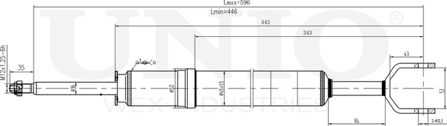 Амортизатор подвески (Unio). Артикул SAB-10468