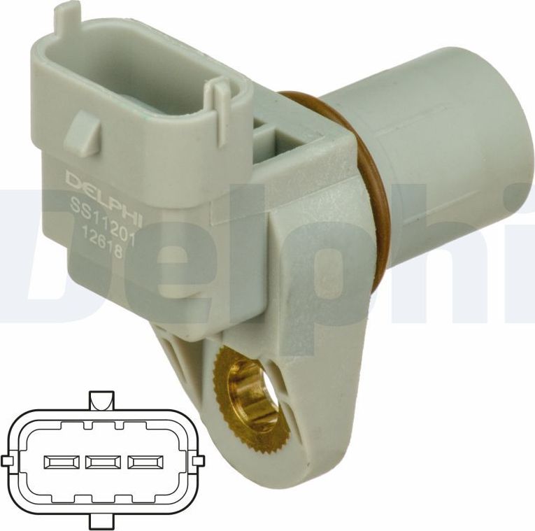 Датчик положения распредвала Delphi. Артикул SS11201