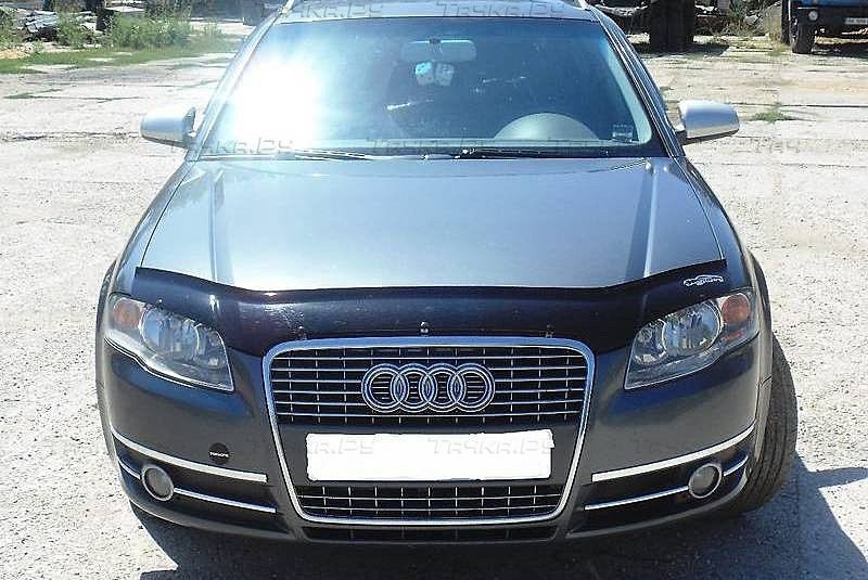 Дефлектор VT52 для капота Audi A4 B8 2008-2011. Артикул AD12VT