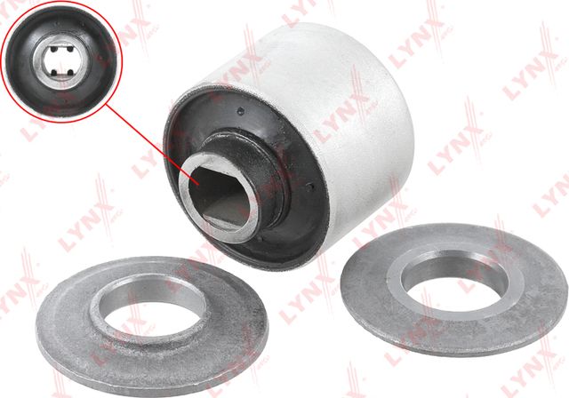 Сайлентблок переднего рычага подвески LYNXauto. Артикул C8447