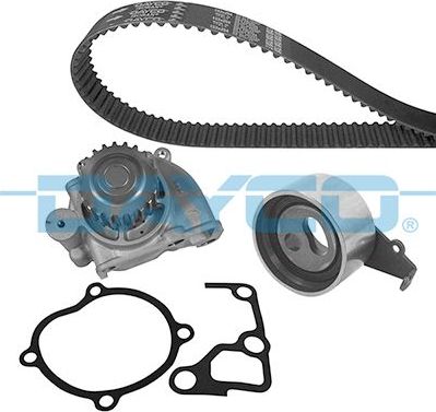 Помпа (водяной насос) с комплектом ремня ГРМ Dayco для Suzuki Grand Vitara II 1998-2003. Артикул KTBWP6320