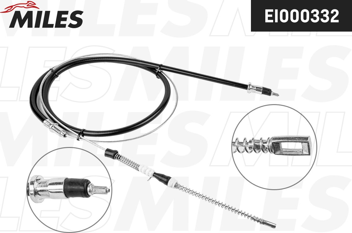 Трос ручника (тросик ручного тормоза) Miles. Артикул EI000332