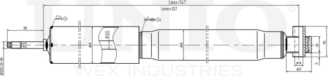 Амортизатор подвески (Unio). Артикул SAB-10409