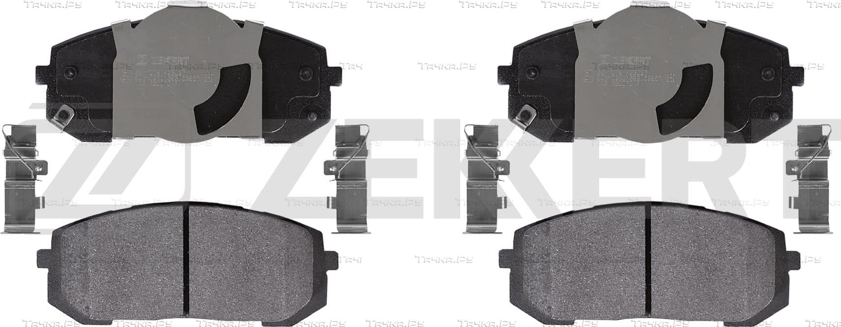 Тормозные колодки Zekkert передние для Hyundai Sonata VIII (DN8) 2020-2026. Артикул BS-1079