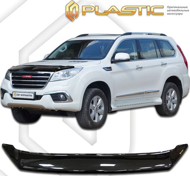 Дефлектор СА Пластик для капота (Classic черный) Haval H6 2014-2026. Артикул 2010010111175