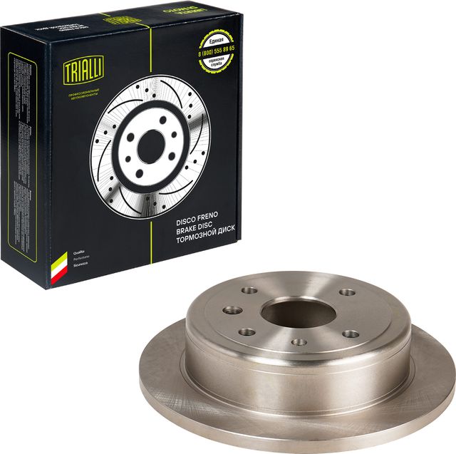 Тормозной диск Trialli задний для Daewoo Evanda 2002-2005. Артикул DF 190338