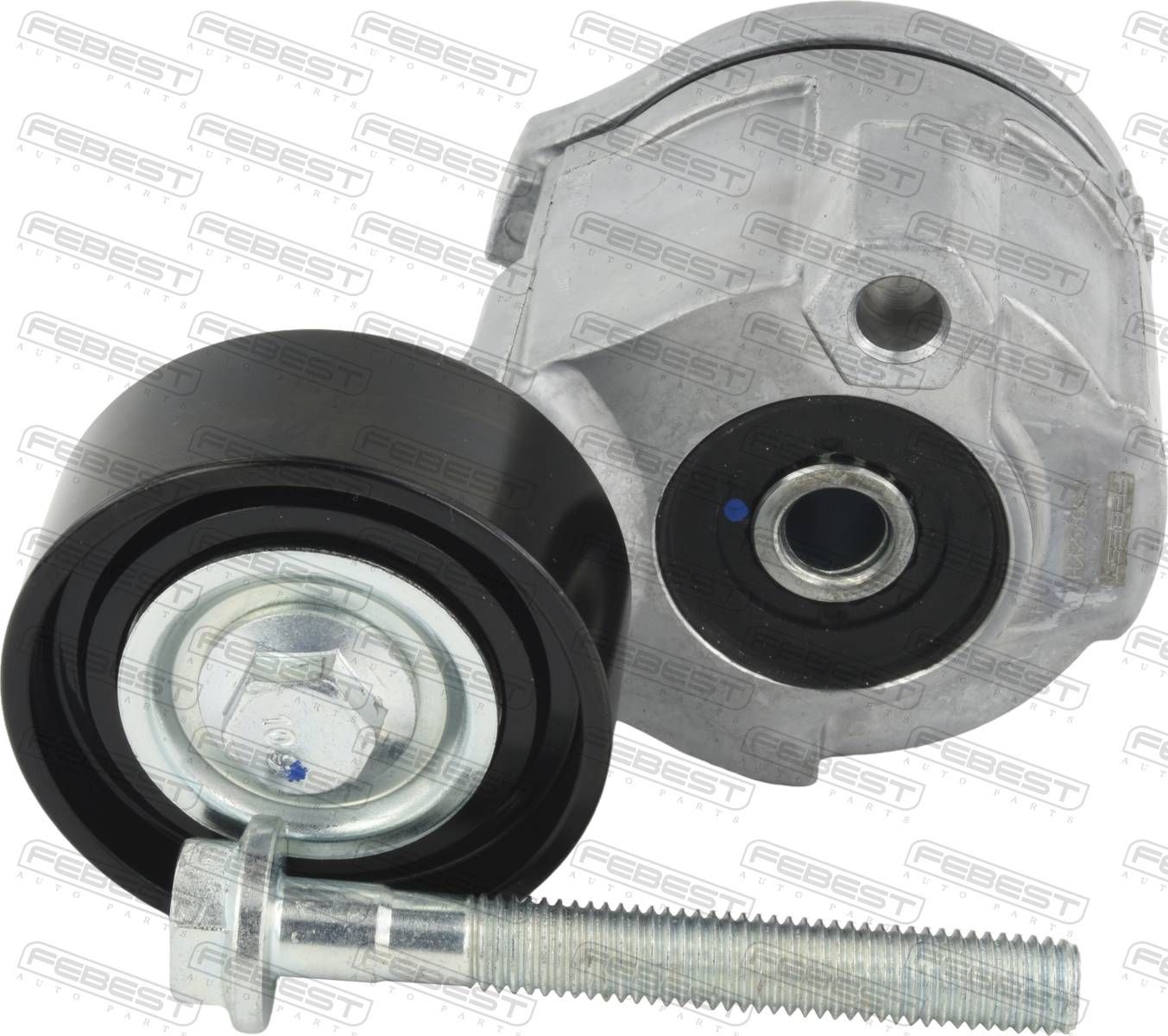 Натяжной ролик (натяжитель) приводного клинового зубчатого ремня Febest. Артикул 1290-G4KH