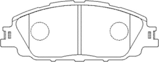Тормозные колодки CTR. Артикул GK1528