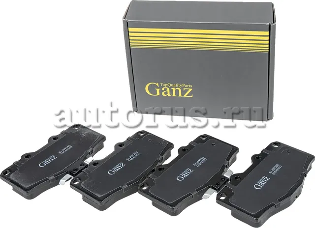 Колодки передние TOYOTA Land Cruiser(J70) 2.4-3.4 90-96/(J80) 4.2-4 GANZ GIJ0928 Ganz. Артикул GIJ09280