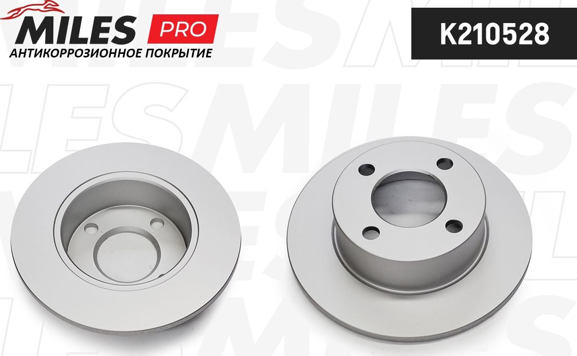 Тормозной диск Miles задний для Audi 90 II (B3) 1987-1991. Артикул K210528