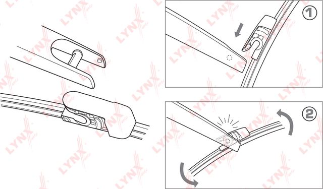 Щетка стеклоочистителя (дворник) LYNXauto. Артикул LR30M
