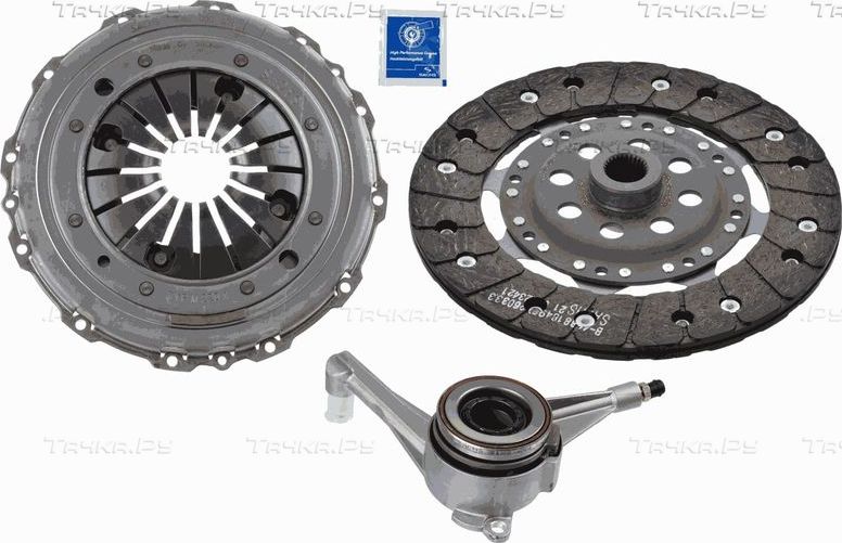 Сцепление (комплект) SACHS Kit plus CSC для Volkswagen Transporter T4 1995-2003. Артикул 3000 990 003