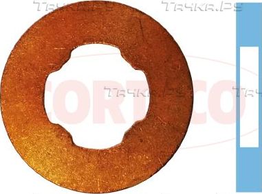 Кольцо форсунки уплотнительное Corteco (медь) для Fiat Panda III 2012-2026. Артикул 49430609