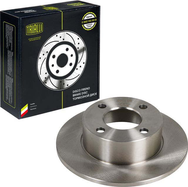 Тормозной диск Trialli задний для Audi 90 II (B3) 1987-1991. Артикул DF 270206