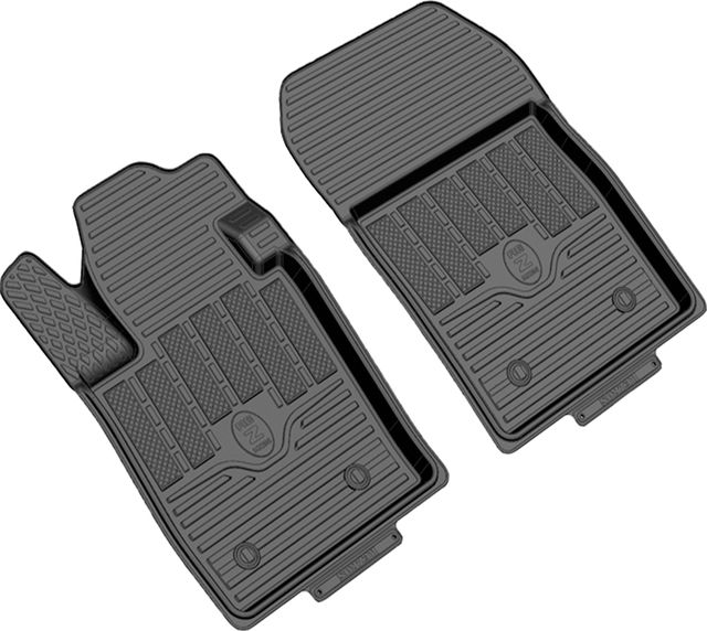 Коврики Rezkon резиновые передние для салона Ford EcoSport 2013-2026. Артикул 1516030100