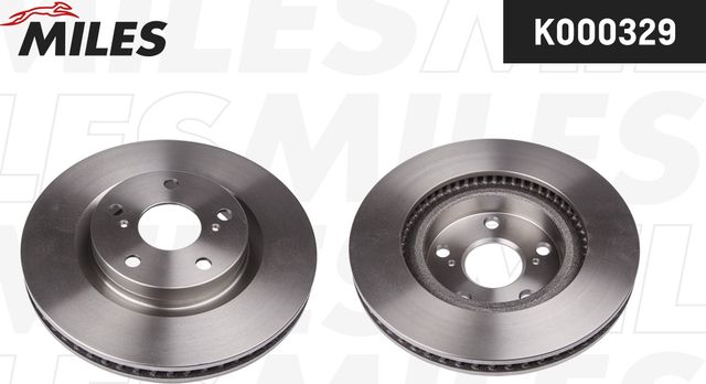 Тормозной диск Miles передний для Toyota Auris II 2012-2018. Артикул K000329