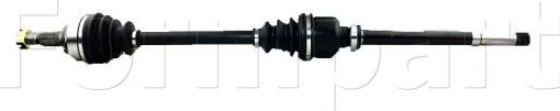 Полуось (привод в сборе, приводной вал) Formpart передняя правая для Peugeot 407 2004-2010. Артикул 14380088/S