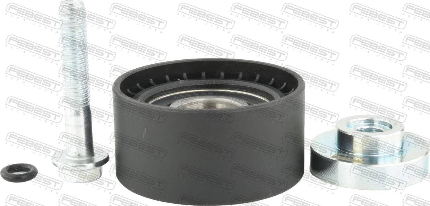 Направляющий (ведущий) ролик приводного поликлинового ремня Febest. Артикул 1988-N47D20