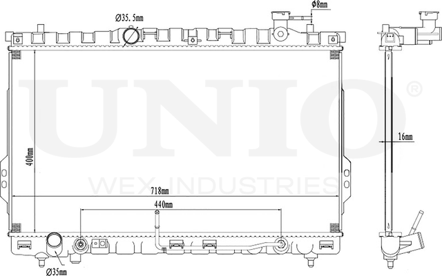 Радиатор двигателя (Unio). Артикул RAD-10019