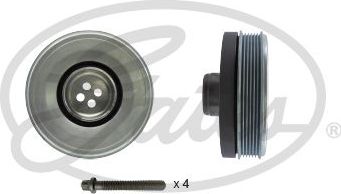 Шкив коленвала Gates DriveAlign® для BMW 5 VII (G30/G31) 2016-2026. Артикул TVD1199A